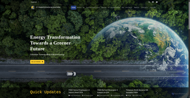 Security scan screenshot of https://pamapersada.com