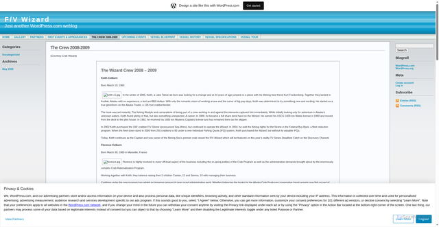 Security scan screenshot of https://fvwizard.wordpress.com/the-crew-2008-2009/