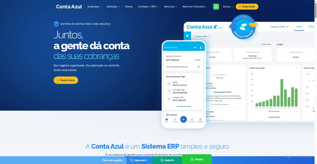 Security scan screenshot of https://contaazul.com
