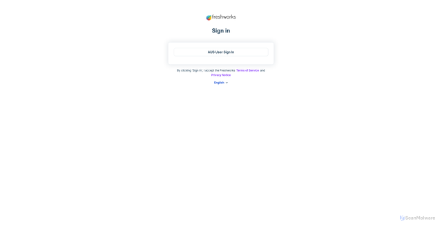 Security scan screenshot of https://aus1.freshworks.com