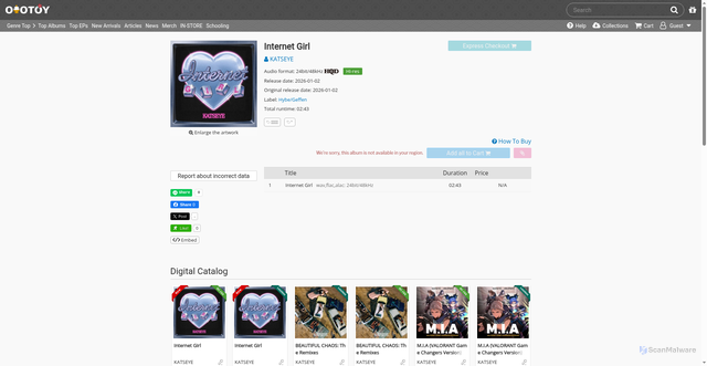 Security scan screenshot of https://ototoy.jp/_/default/p/3337522