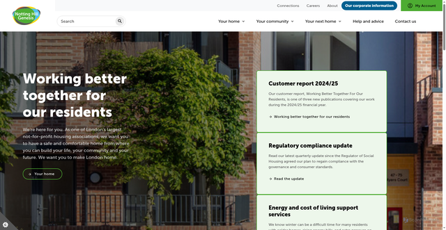 Security scan screenshot of https://www.nhg.org.uk/