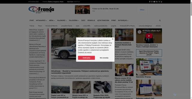 Security scan screenshot of https://www.ifrancja.fr