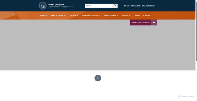 Security scan screenshot of https://www.ncdot.gov/Pages/default.aspx