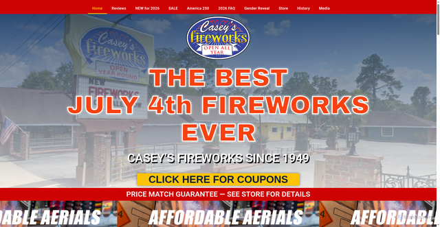 Security scan screenshot of https://fireworkssc.com/