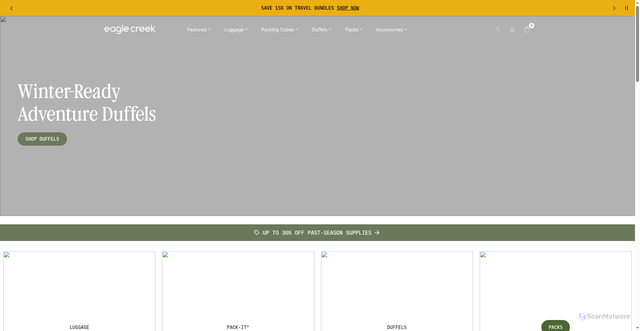 Security scan screenshot of https://eaglecreek.com