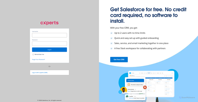 Security scan screenshot of https://use--amazonconnect.vf.force.com