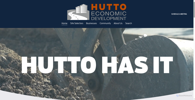 Security scan screenshot of https://www.huttotxedc.gov/