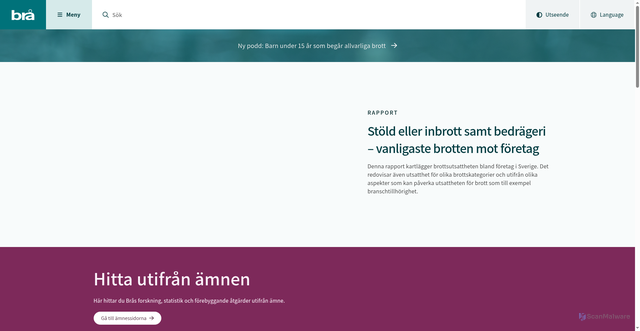 Security scan screenshot of https://bra.se/