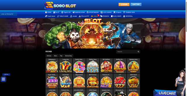 Security scan screenshot of https://sogovip.site/desktop/game/slot/rich88