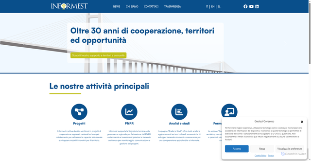 Security scan screenshot of https://www.informest.it/