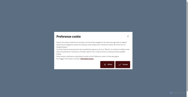 Security scan screenshot of https://www.comune.massamarittima.gr.it
