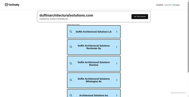 Security scan screenshot of https://duffinarchitecturalsolutions.com
