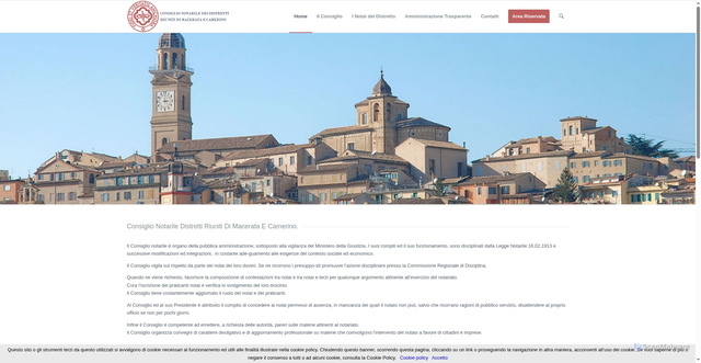 Security scan screenshot of https://consiglionotarilemacerata.it/