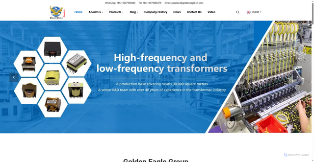 Security scan screenshot of https://jyinductor.com