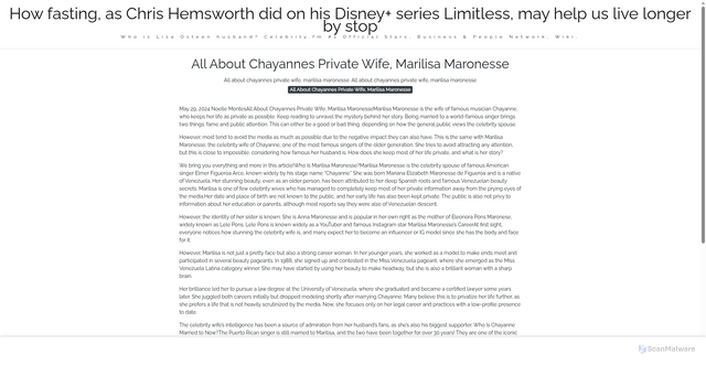 Security scan screenshot of https://ivecoaifoblog-7nicqifbfy.edgeone.dev/19795-all-about-chayannes-private-wife-marilisa-maronesse.html