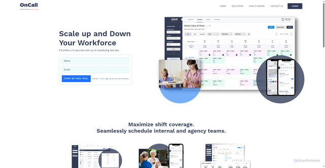 Security scan screenshot of https://oncallplatform.com