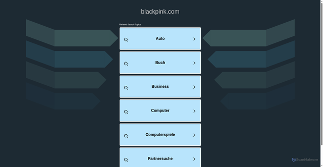 Security scan screenshot of https://blackpink.com/