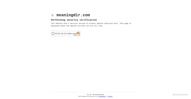 Security scan screenshot of https://meaningdir.com