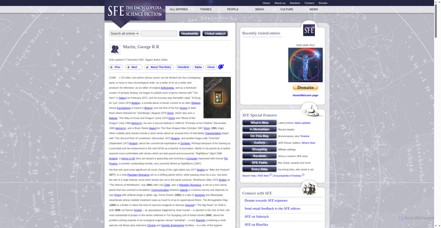 Security scan screenshot of https://sf-encyclopedia.com/entry/martin_george_r_r