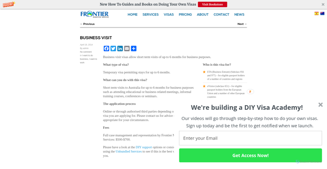 Security scan screenshot of https://frontiermigration.pages.dev/portfolio/business-visit/
