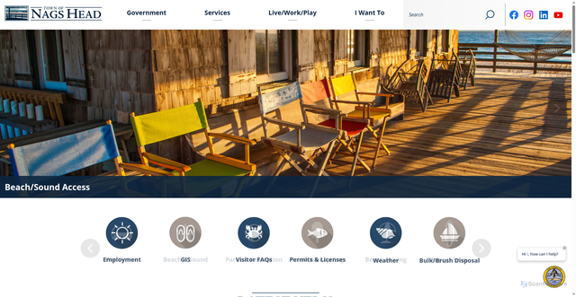 Security scan screenshot of https://nagsheadnc.gov/