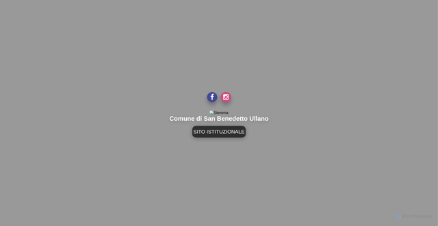 Security scan screenshot of https://comune.sanbenedettoullano.cs.it/