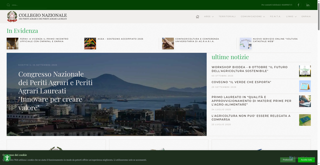 Security scan screenshot of https://www.peritiagrari.it/
