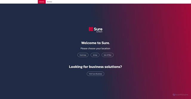Security scan screenshot of https://sure.com