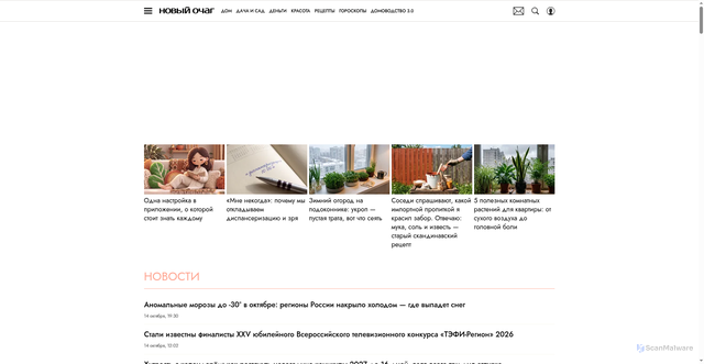 Security scan screenshot of https://novochag.ru