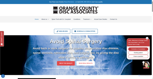 Security scan screenshot of https://orangecountydiscassociates.com