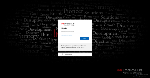 Security scan screenshot of https://logicalisus.lightning.force.com