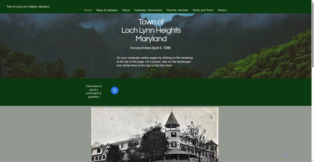 Security scan screenshot of https://www.lochlynnhgts.gov/