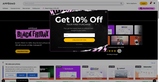 Security scan screenshot of https://sumo.com/