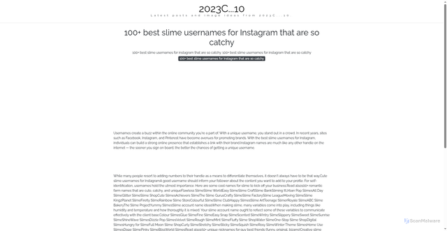 Security scan screenshot of https://cakrawalapixellab-dpet3uwhks0r.edgeone.app/100-best-slime-usernames-for-instagram-that-are-so-catchy.html