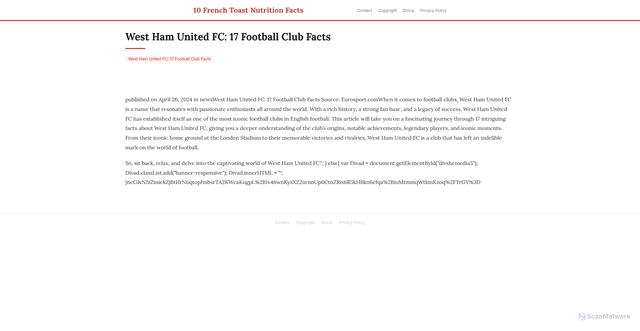 Security scan screenshot of https://jfflonlinehugo-wtlittsh7o.edgeone.app/20400-west-ham-united-fc-17-football-club-facts.html