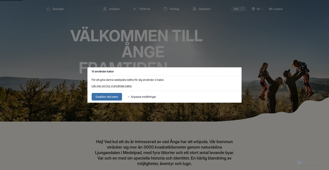 Security scan screenshot of https://www.ange.se/