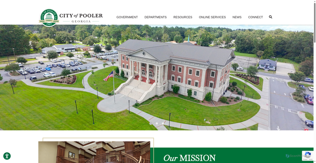 Security scan screenshot of https://www.pooler-ga.gov/