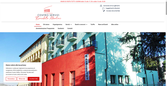 Security scan screenshot of https://cralbertini.it/