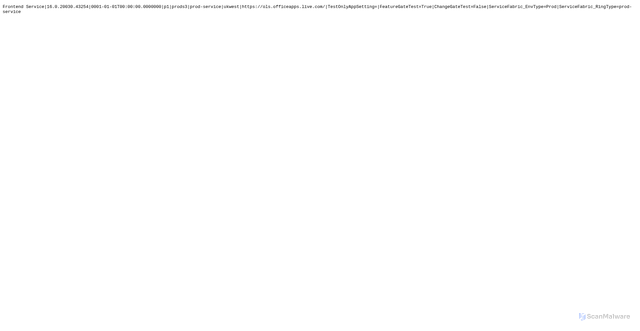 Security scan screenshot of https://prods3-p1-ukwest.officepy.microsoftusercontent.com