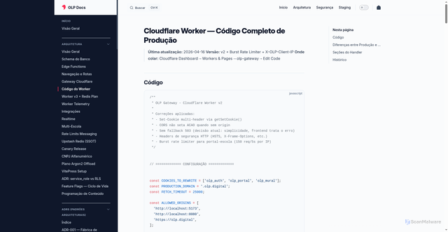 Security scan screenshot of docs-4f8a9b2c.pages.dev