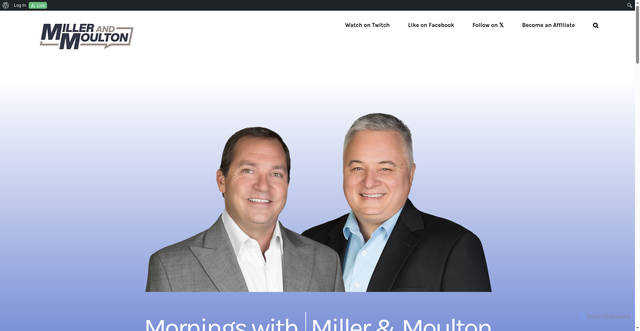 Security scan screenshot of https://millerandmoulton.com/