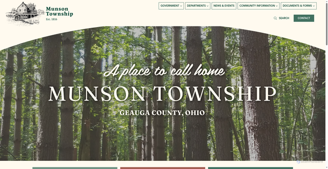 Security scan screenshot of https://www.munsontwpoh.gov/