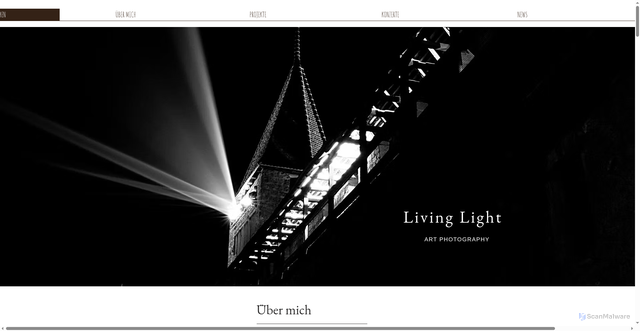 Security scan screenshot of http://www.livinglight.ch/