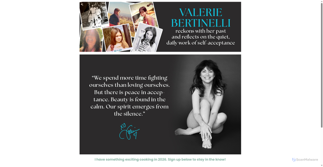 Security scan screenshot of https://www.valeriebertinelli.com/