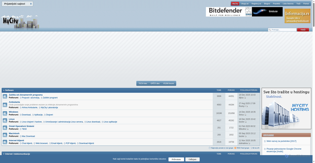 Security scan screenshot of https://www.mycity.rs