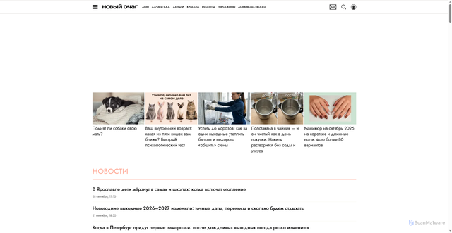 Security scan screenshot of https://novochag.ru