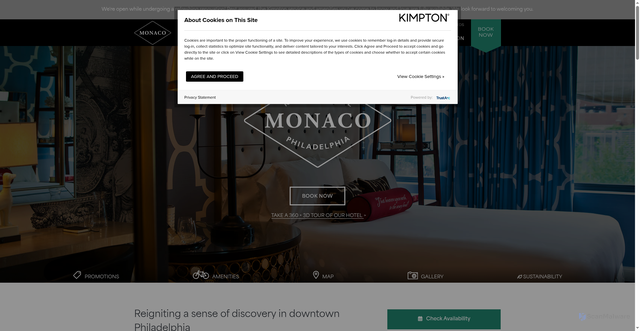 Security scan screenshot of https://www.monaco-philadelphia.com/