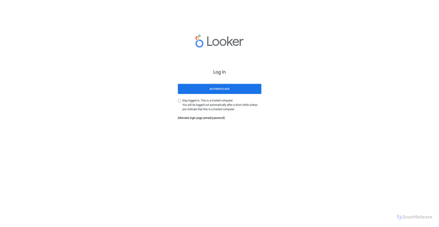Security scan screenshot of https://gladly.looker.com