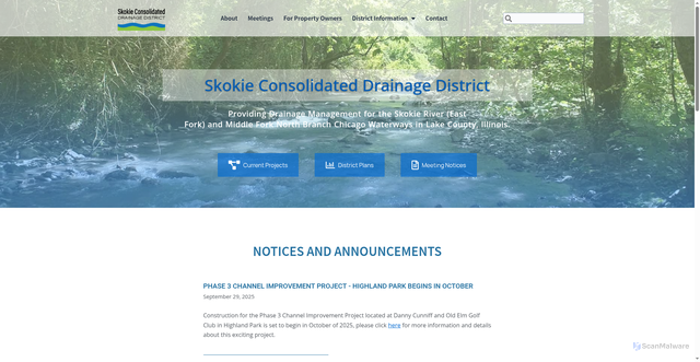 Security scan screenshot of https://skokiescdd.gov/